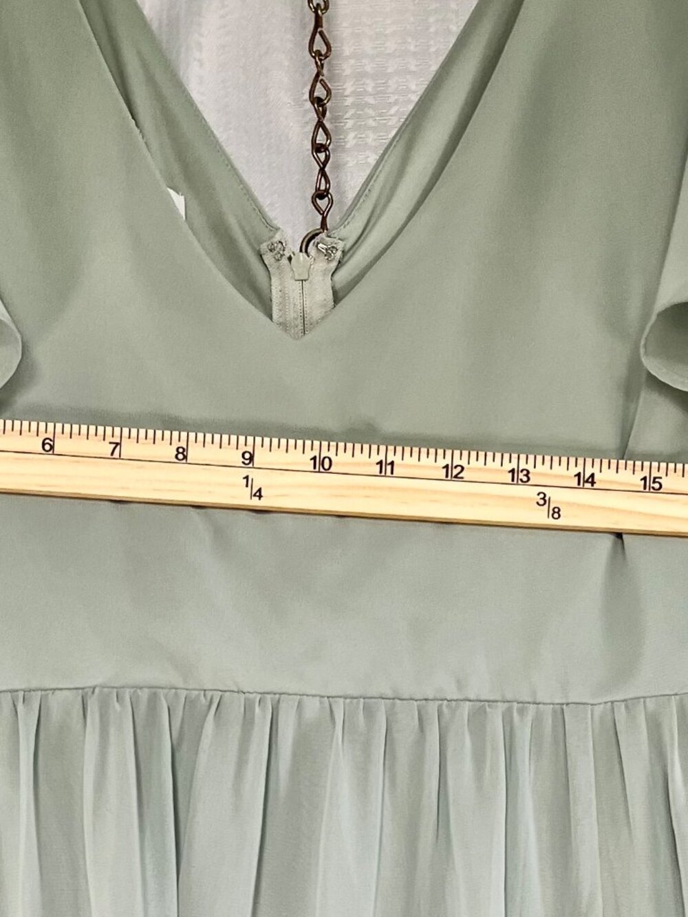 Birdy Grey Hannah Chiffon Dress in Sage size 2X - Picture 3 of 6